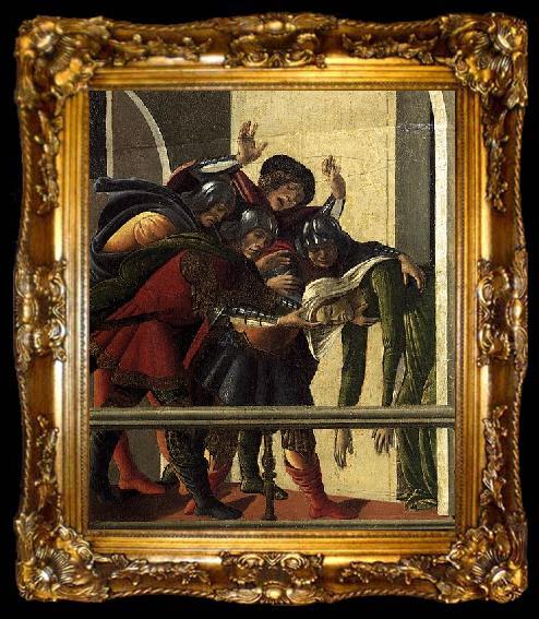 framed  Sandro Botticelli The Story of Lucretia, ta009-2